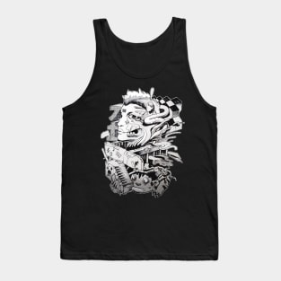 Scratch! black and white Tank Top